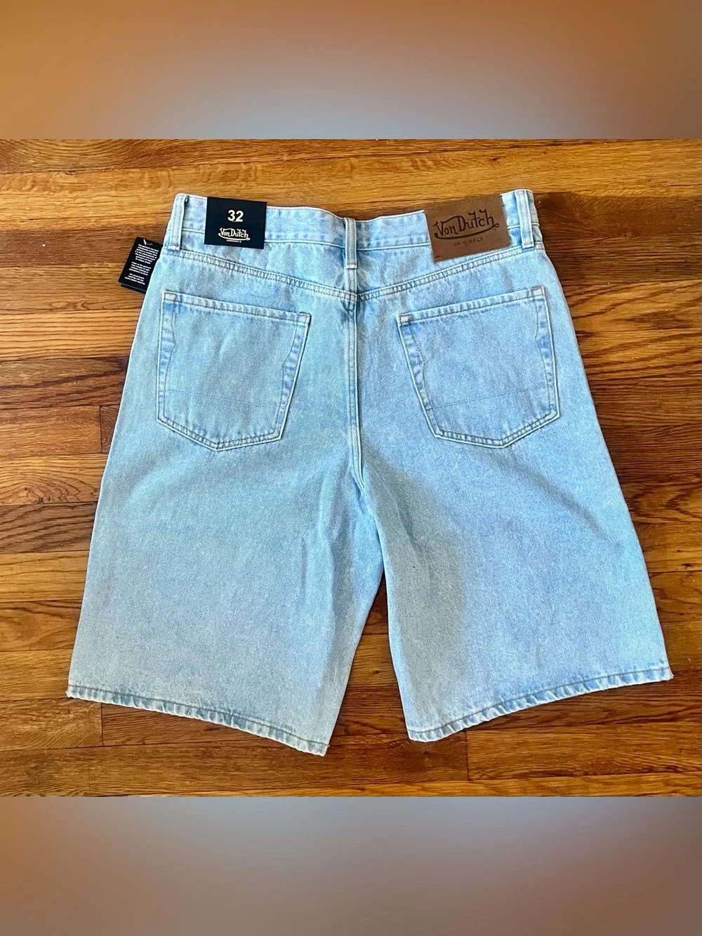 Von Dutch Baggy Long Denim Blue Y2K Jorts Men’s Size 32 & 34